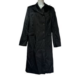 evelyn black nylon trench coat Size 12